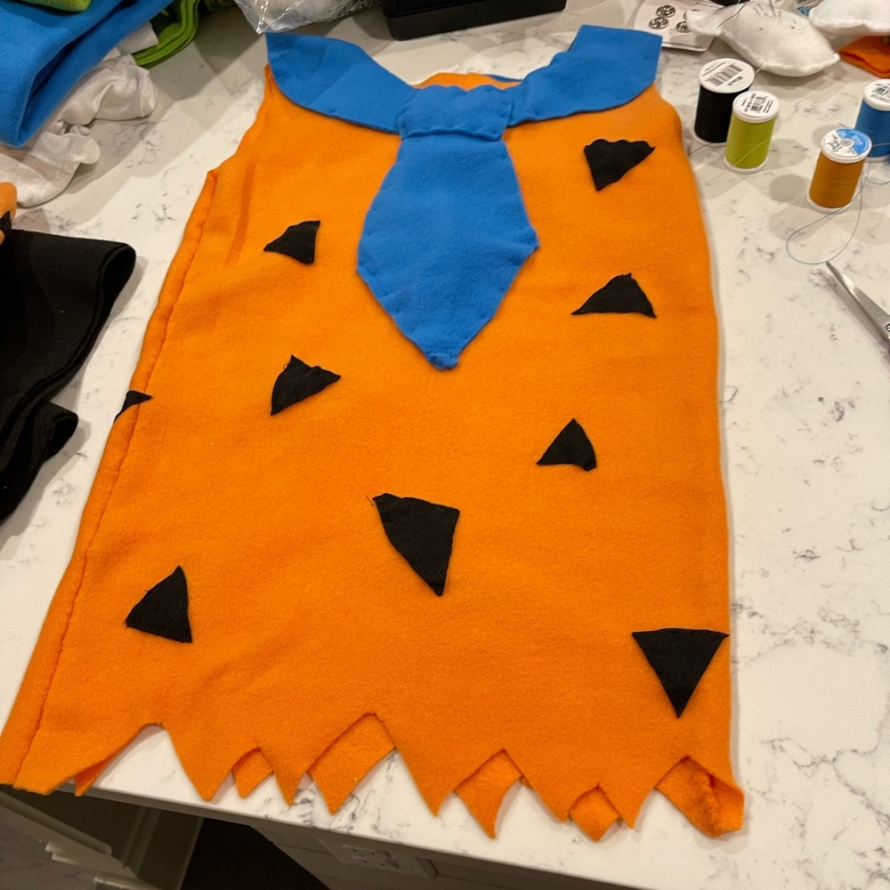 Handmade Fred Flintstone costume